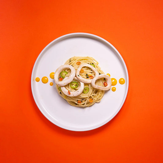 Boldly Calamari* Mint Chimichurri Pasta - Nordic Catch