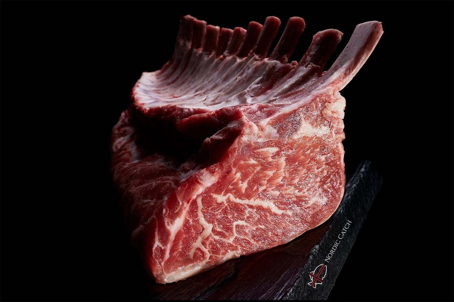 Ibérico Pork Rib Rack Frenched (Carré Ibérico) (2.9 LB avg) - Nordic Catch