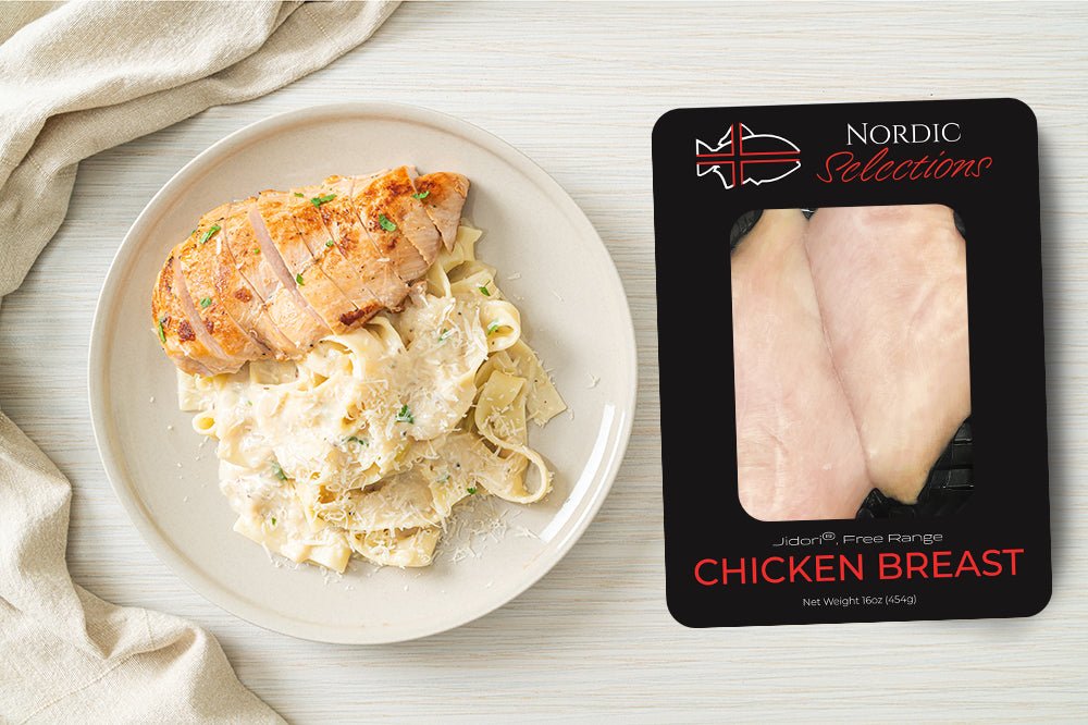 JidoriĀ® Free Range Chicken Breast (8 pack) - Nordic Catch