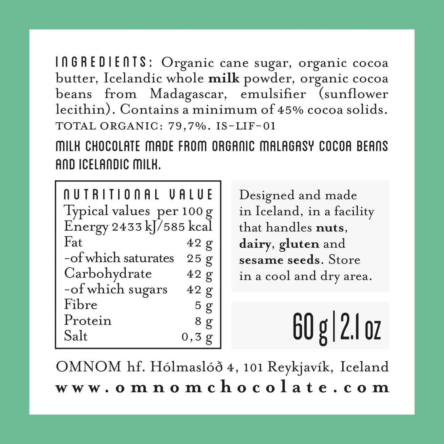 Milk of Madagascar 45% - Nordic Catch