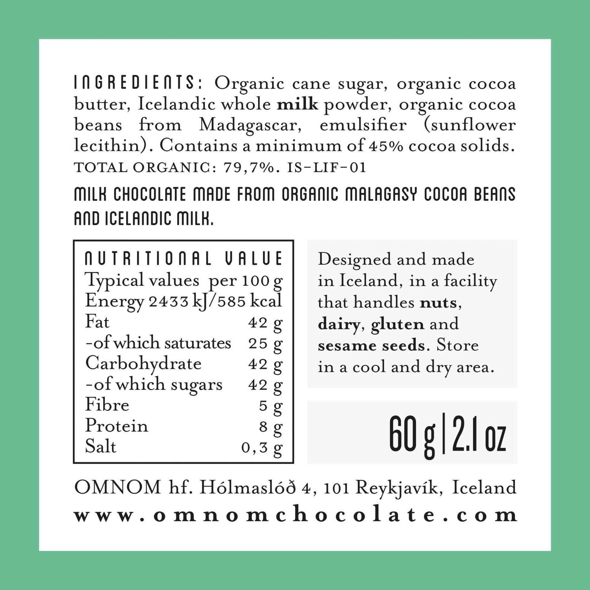 Milk of Madagascar 45% - Nordic Catch