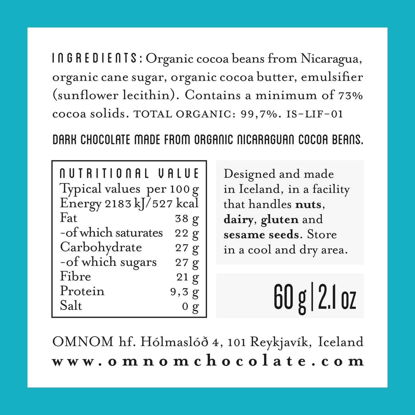 Nicaragua 73% - Nordic Catch