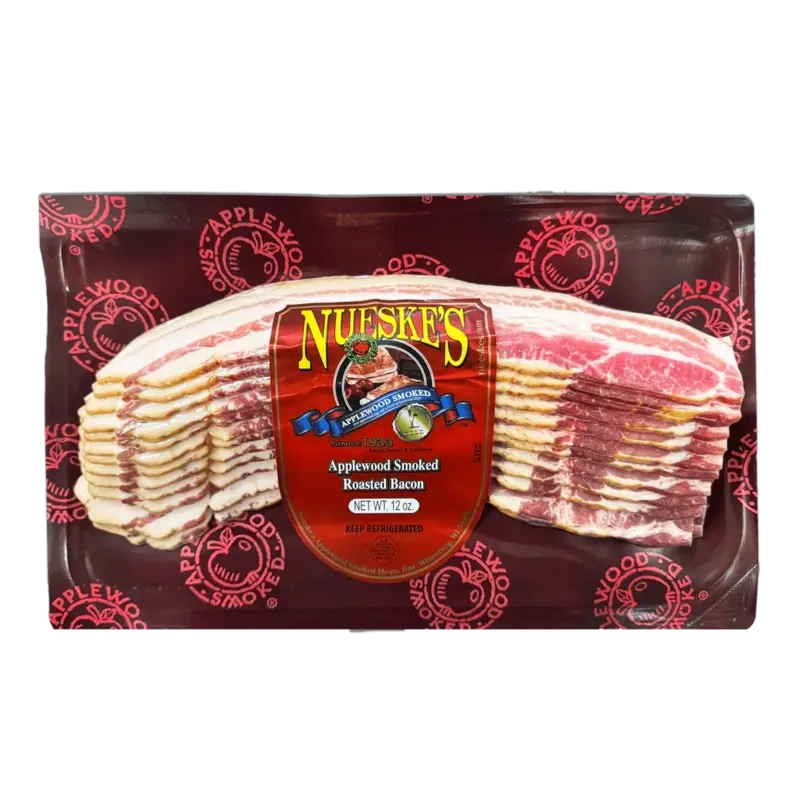 Nueske's Bacon, Applewood Smoked, Thin Sliced 12oz - Nordic Catch