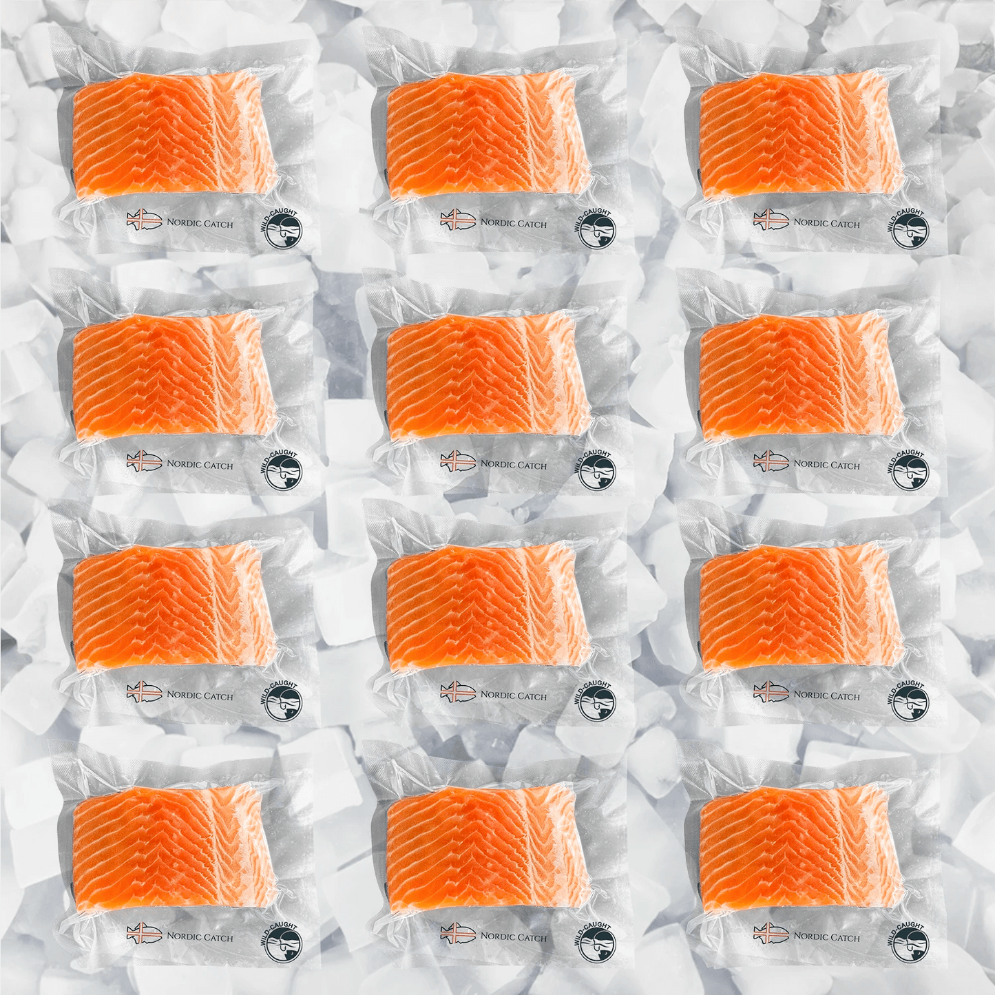 Wild Caught Salmon, Columbia River King Skin On (Bulk Case) - Nordic Catch