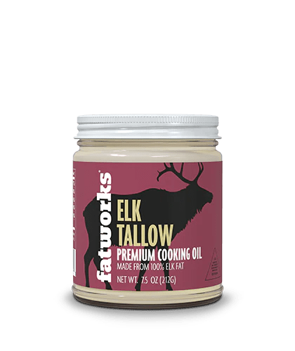 Fatworks® Pasture Raised Elk Tallow (7.5oz jar) - Nordic Catch