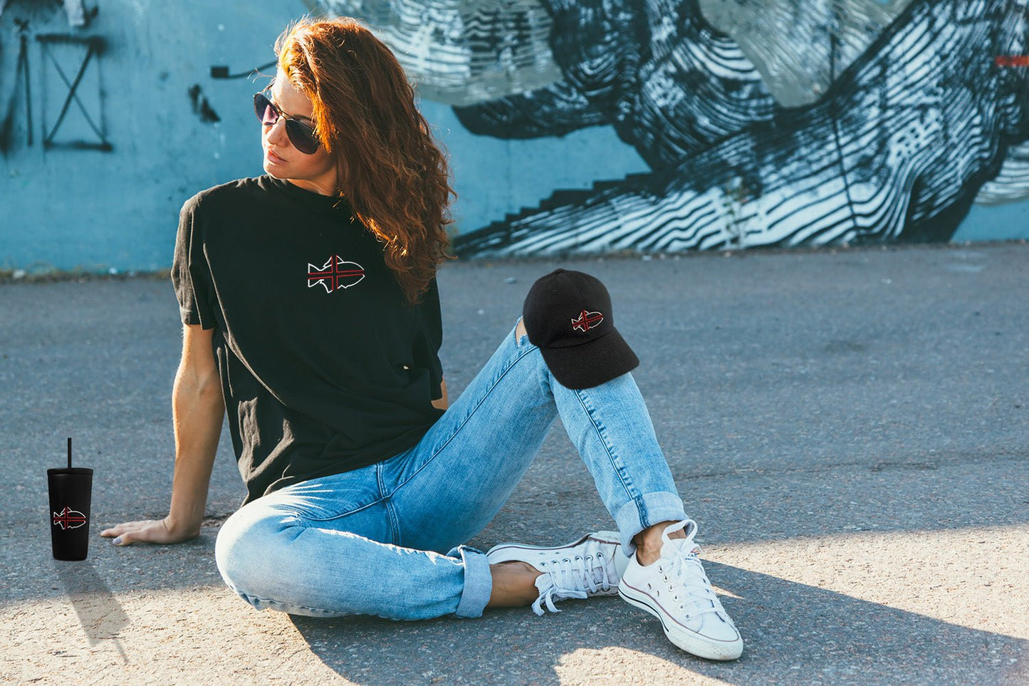 Nordic Catch Simple Logo T-Shirt (Premium Heavy) - Nordic Catch
