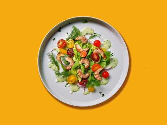 Boldly Grilled Baby Shrimp* Salad - Nordic Catch