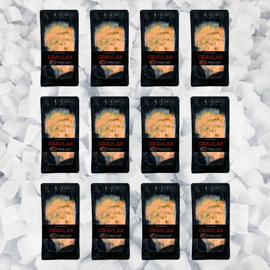 Sliced Gravlax (Cured Salmon), Made in Iceland (Bulk Case)