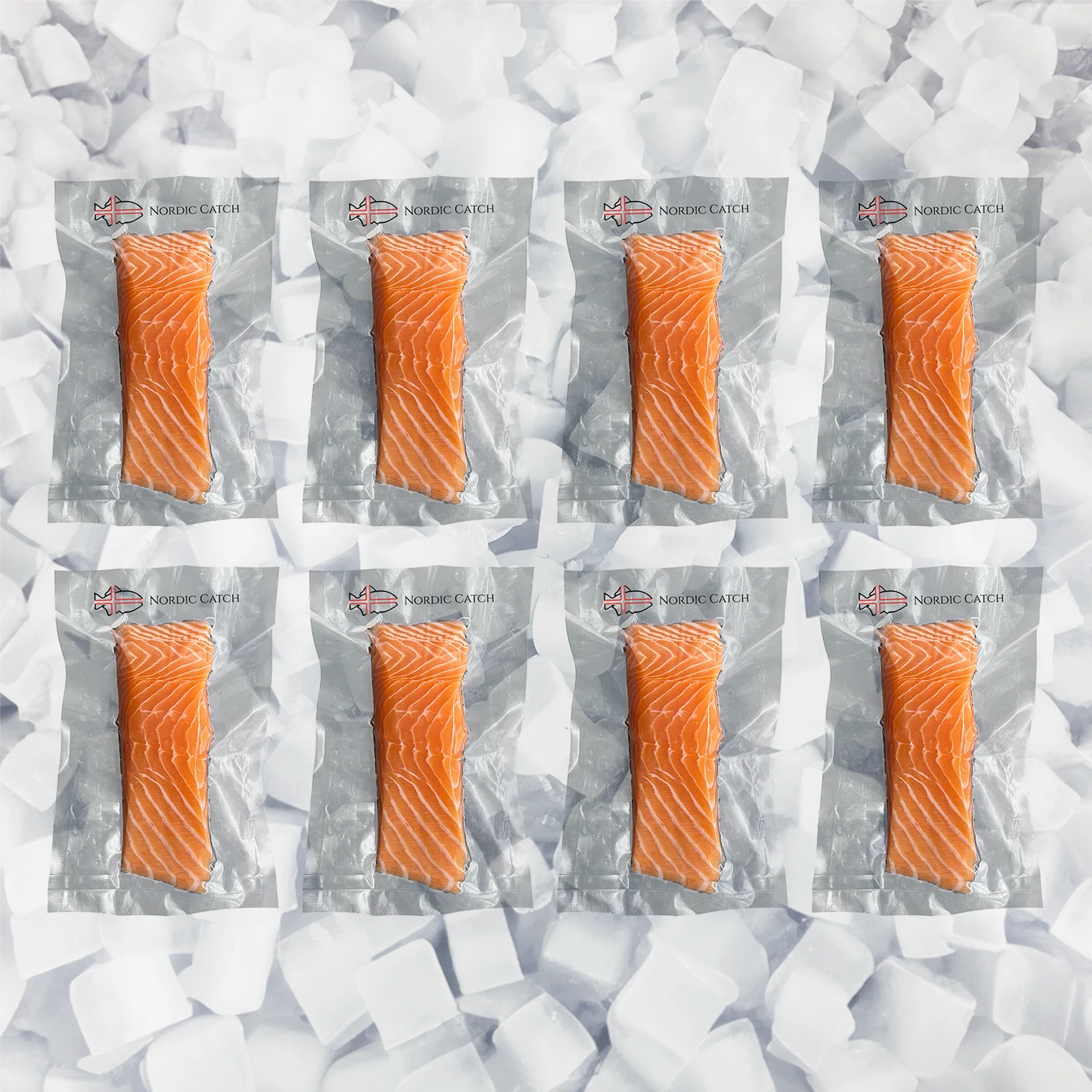 Sushi-Grade Salmon, Icelandic Skin On (Bulk Case)