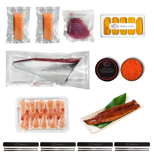 Assortment of Nordic Catch Premium Sushi Grade Seafood