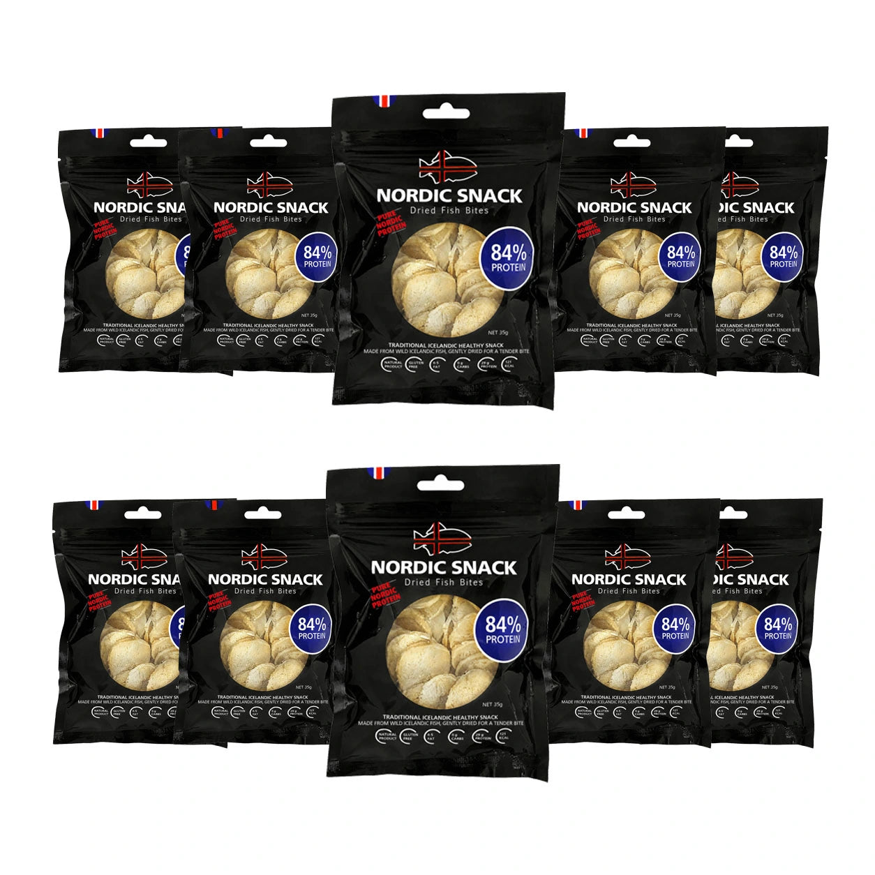 Nordic Snack Dried Fish Bites Bulk Pack