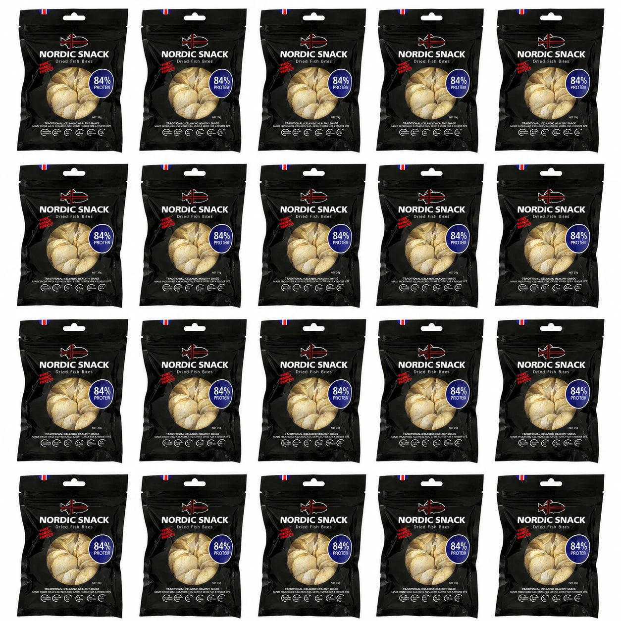 Nordic Snack Dried Fish Bites Bulk Pack