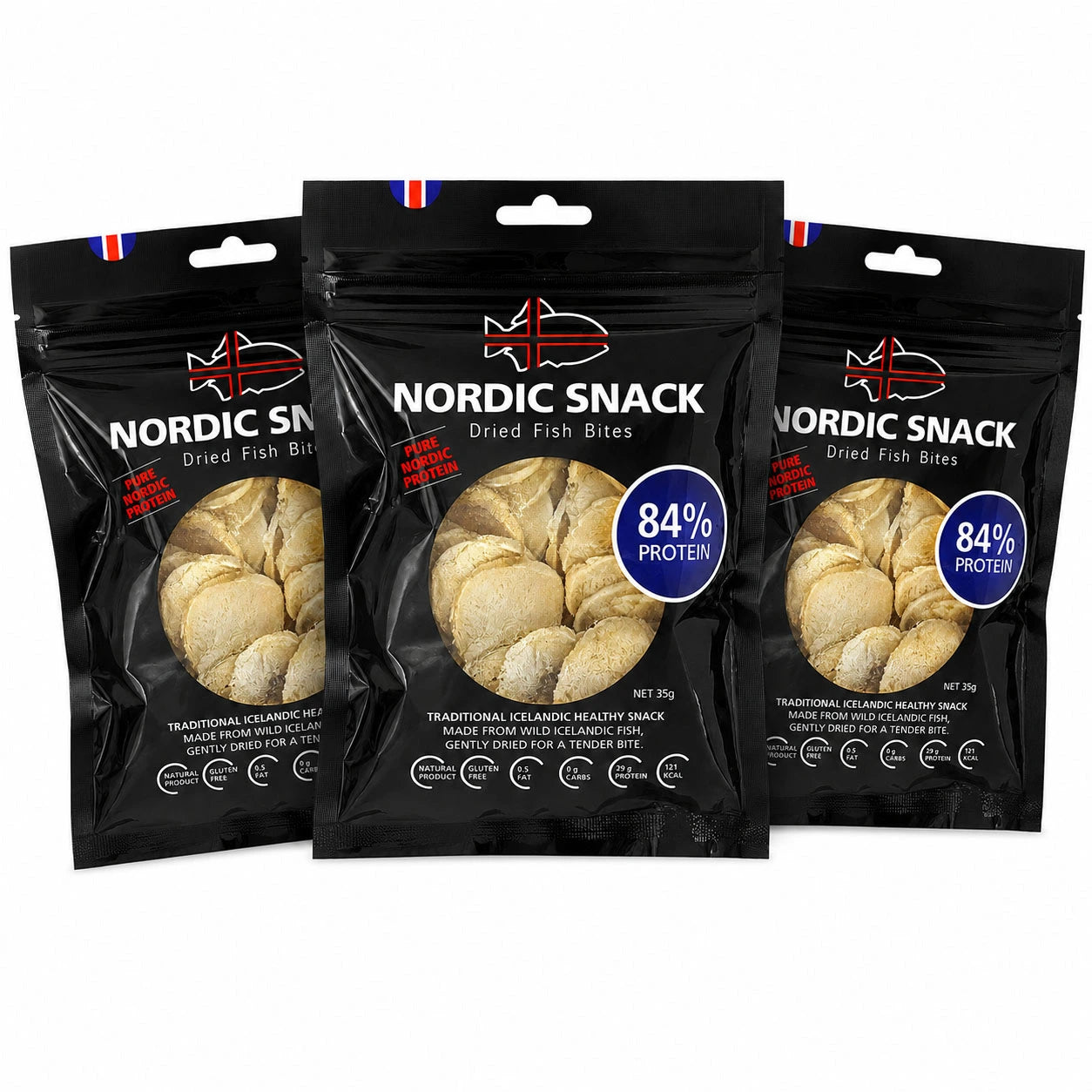 Nordic Snack Dried Fish Bites Bulk Pack