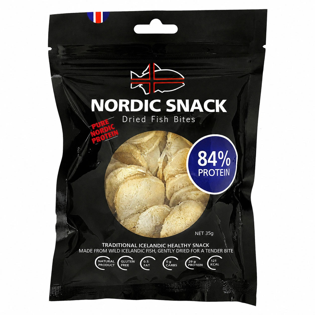 Dried Fish Bites, Hardfiskur Nordic Snack