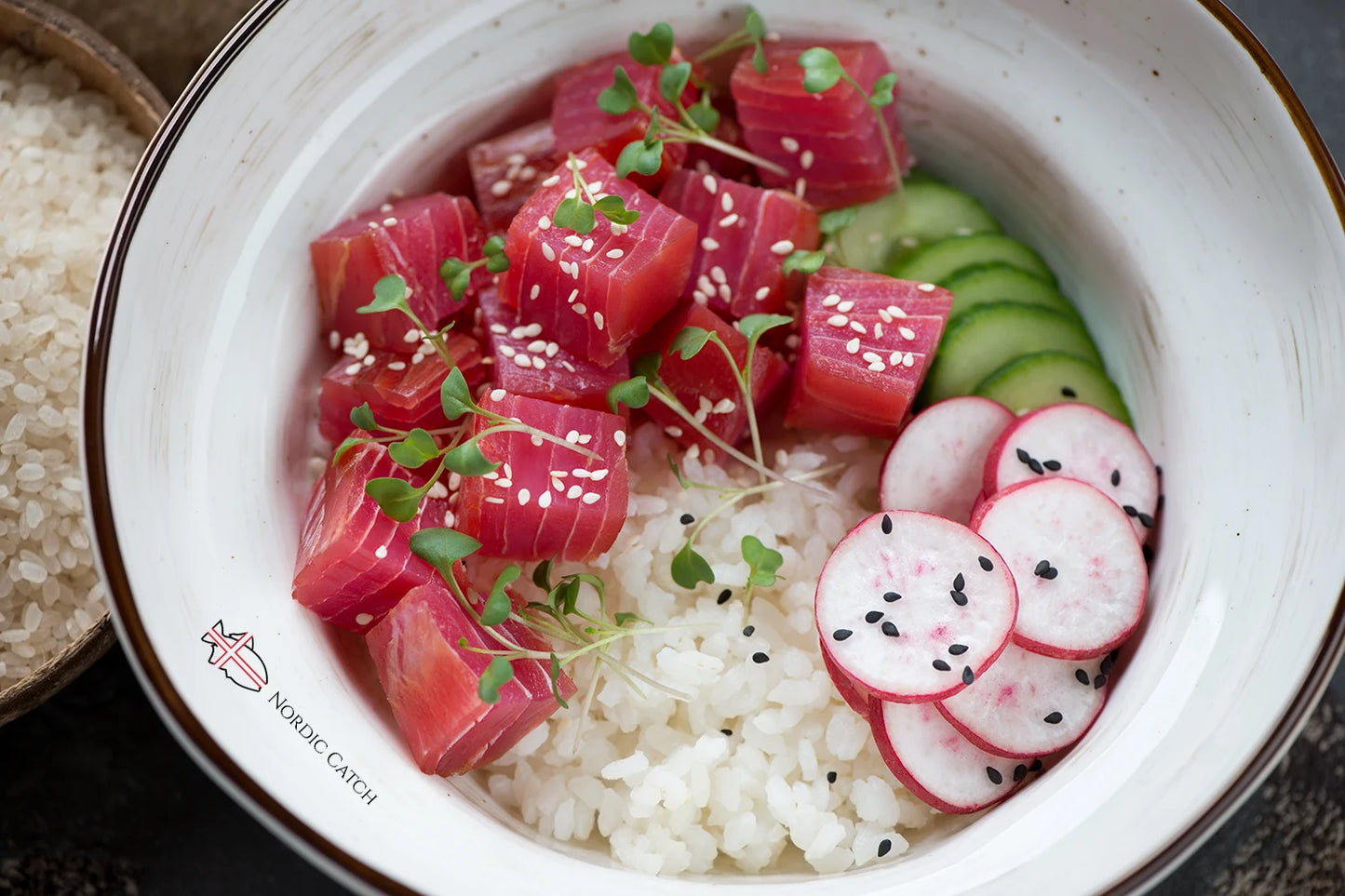 Wild Ahi Tuna Sushi Poke Cubes, AAA Grade