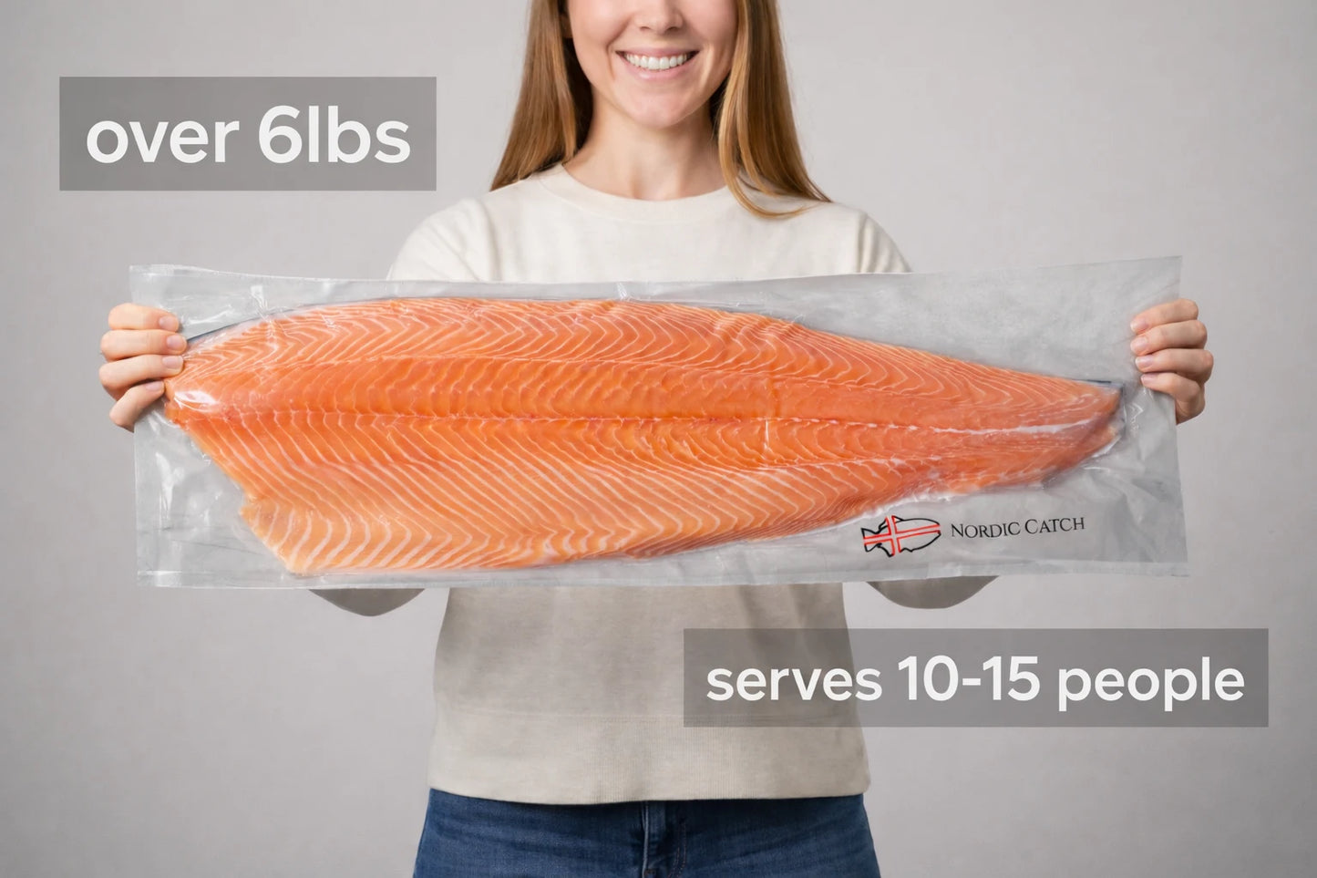 Salmon Fillet, Sushi Grade from Iceland (6.3 LBS)