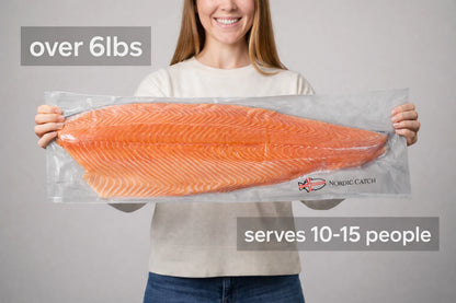 Salmon Fillet, Sushi Grade from Iceland (6.3 LBS)