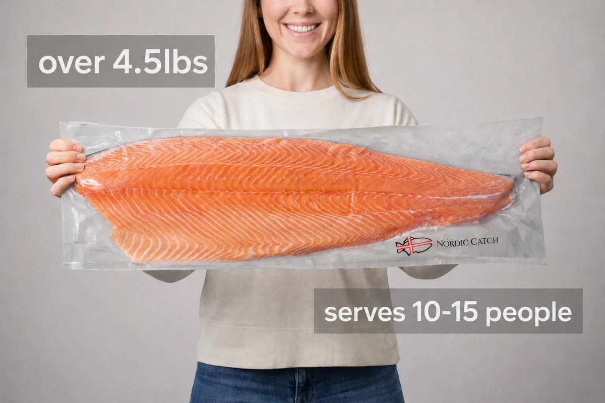 Salmon Fillet, Sushi Grade from Iceland (5 LBS)