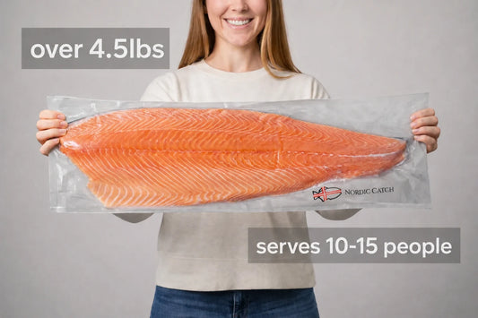 Salmon Fillet, Sushi Grade from Iceland (5 LBS)