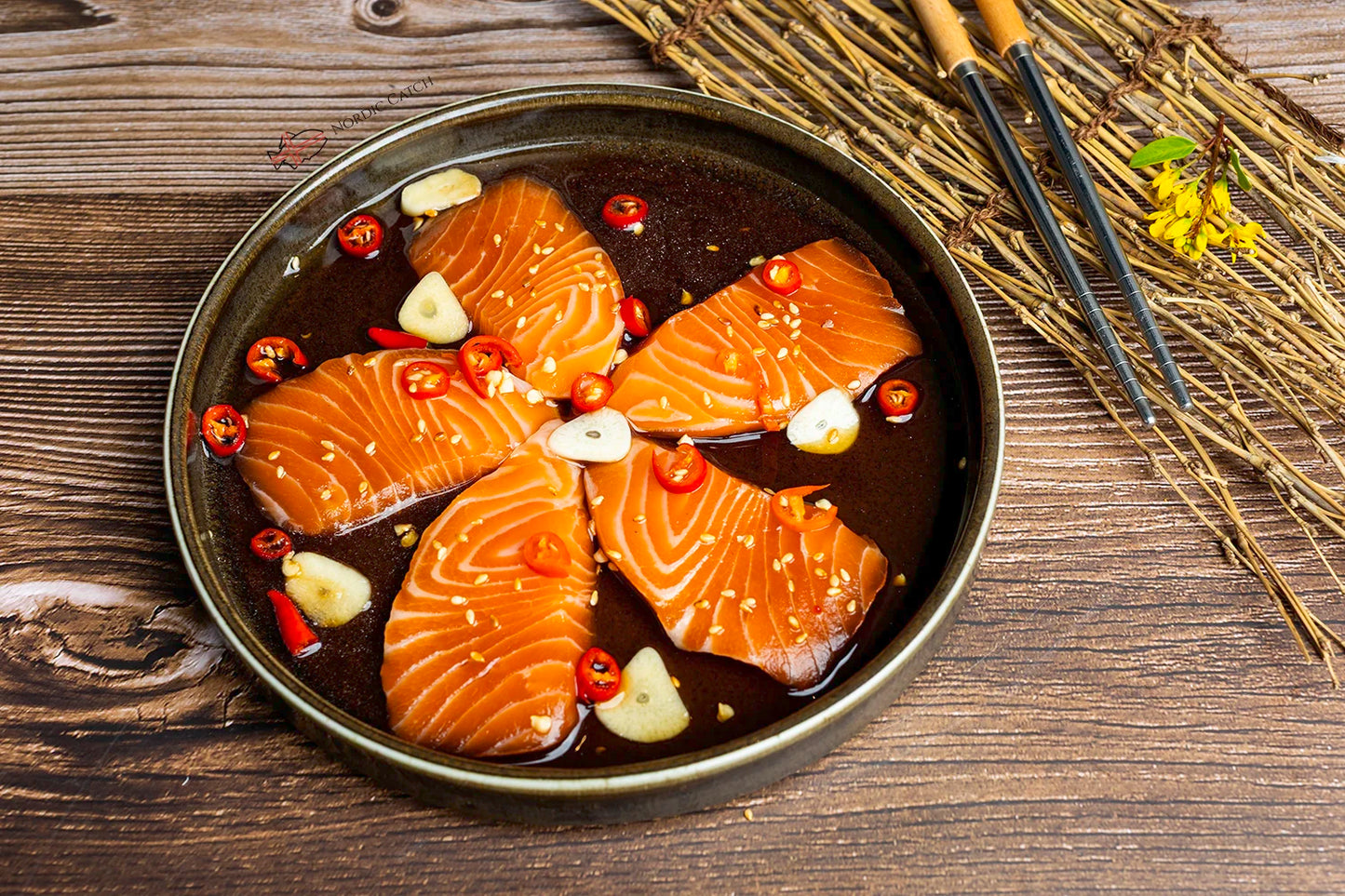 Salmon, Sushi Grade from Iceland (5.5oz portion)