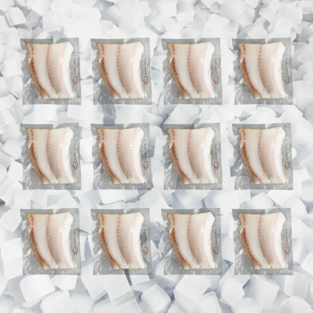 Wild Icelandic Wolffish Portions, Skinless (Bulk Case)
