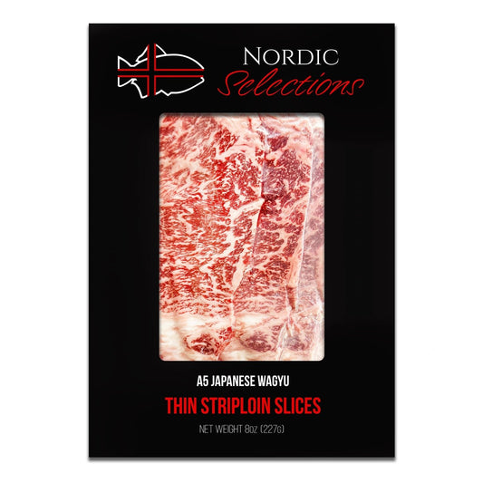 A5 Japanese Wagyu Striploin Slices (8oz portion) - Nordic Catch