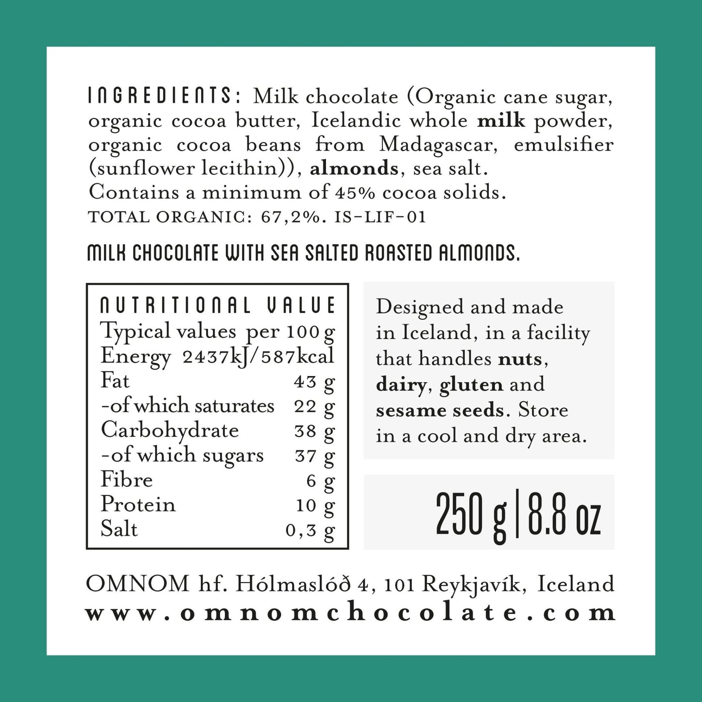 BIG! Sea Salted Almonds - Nordic Catch