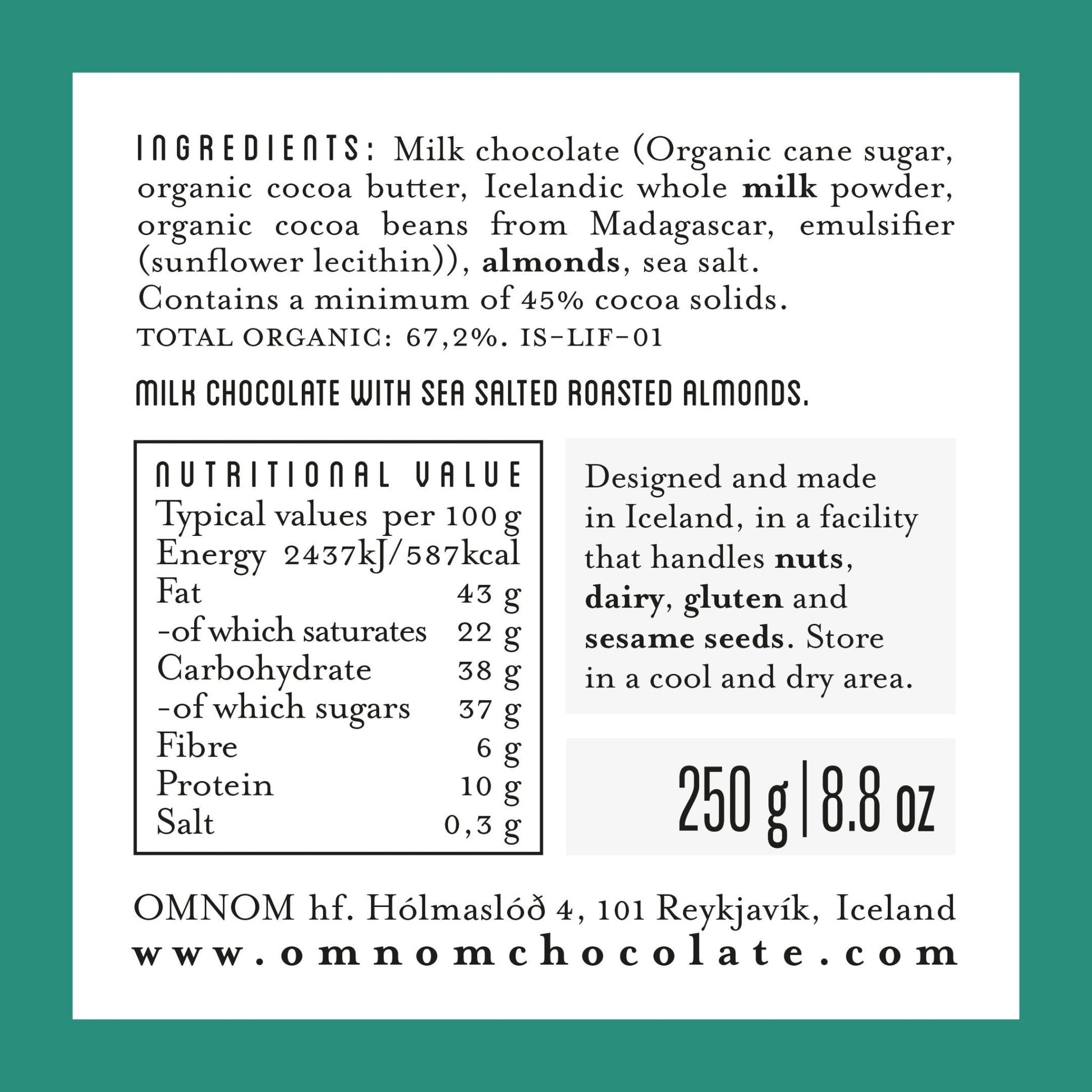 BIG! Sea Salted Almonds - Nordic Catch