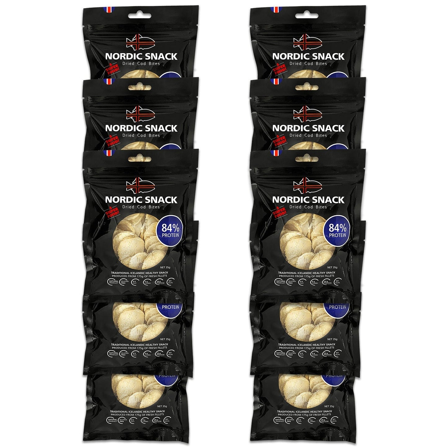 Dried Cod Bites, Hardfiskur Nordic Snack Bundle - Nordic Catch