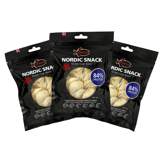 Dried Cod Bites, Hardfiskur Nordic Snack Bundle - Nordic Catch