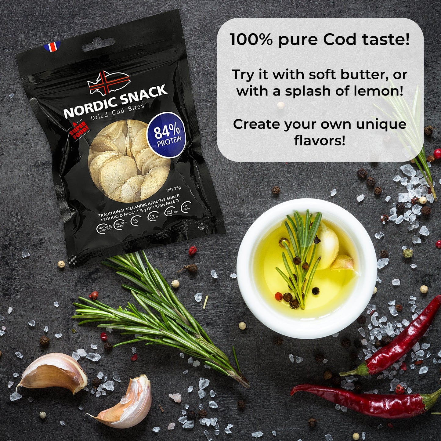 Dried Cod Bites, Hardfiskur Nordic Snack Bundle - Nordic Catch