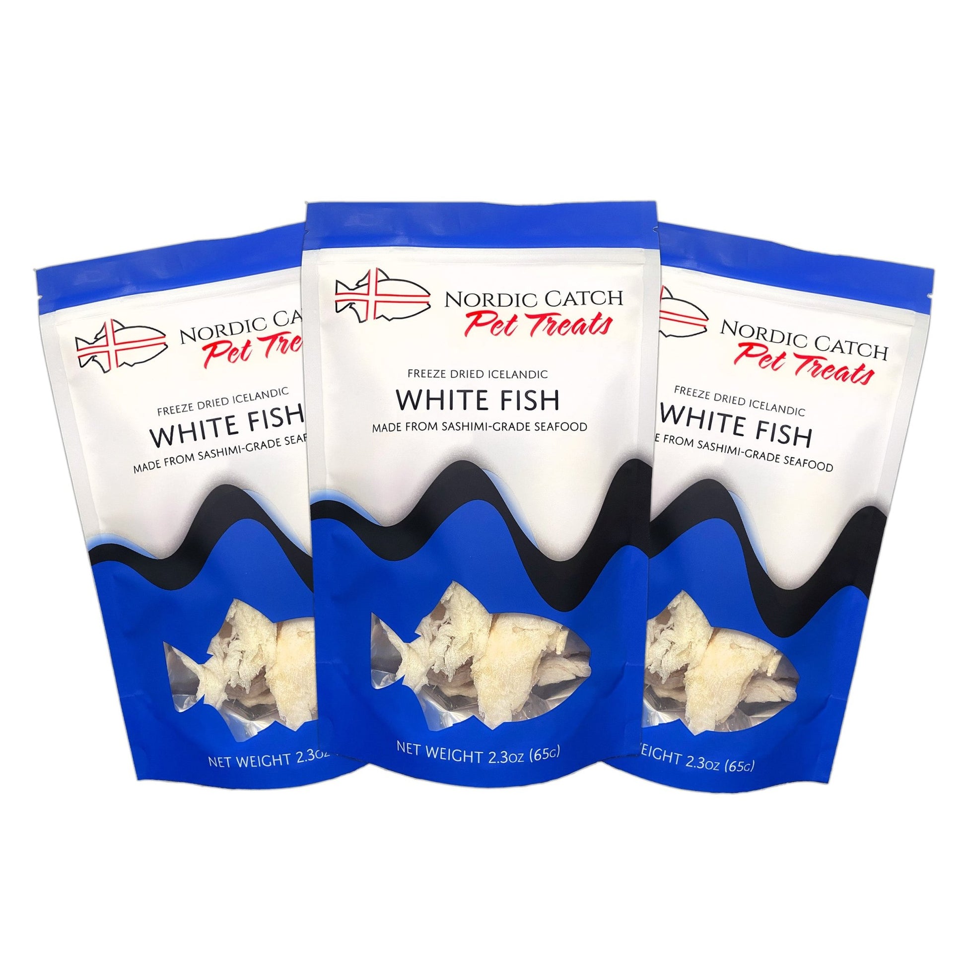 Freeze Dried White Fish Pet Treats (3 pack) - Nordic Catch