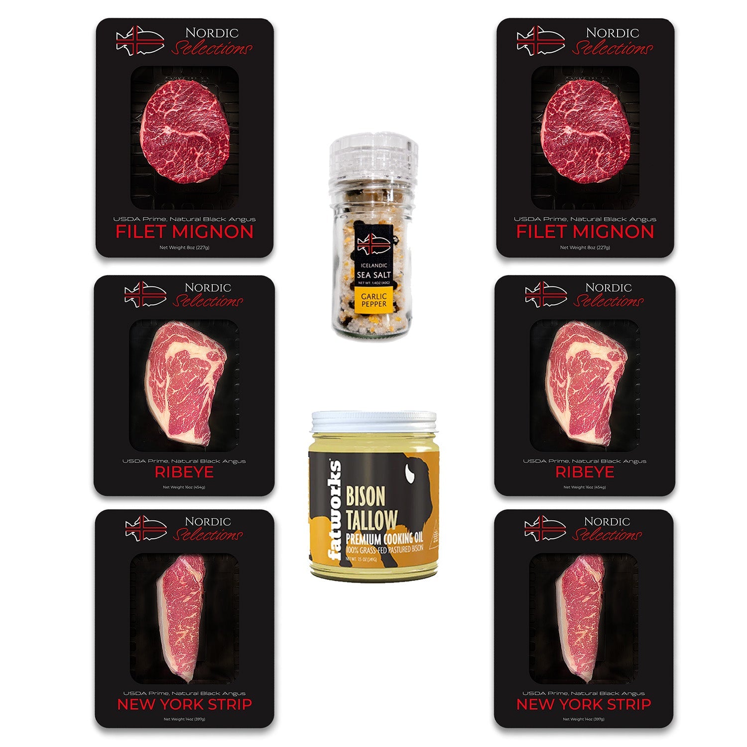 Grass Fed USDA Prime Steak Lovers - Bundle - Nordic Catch