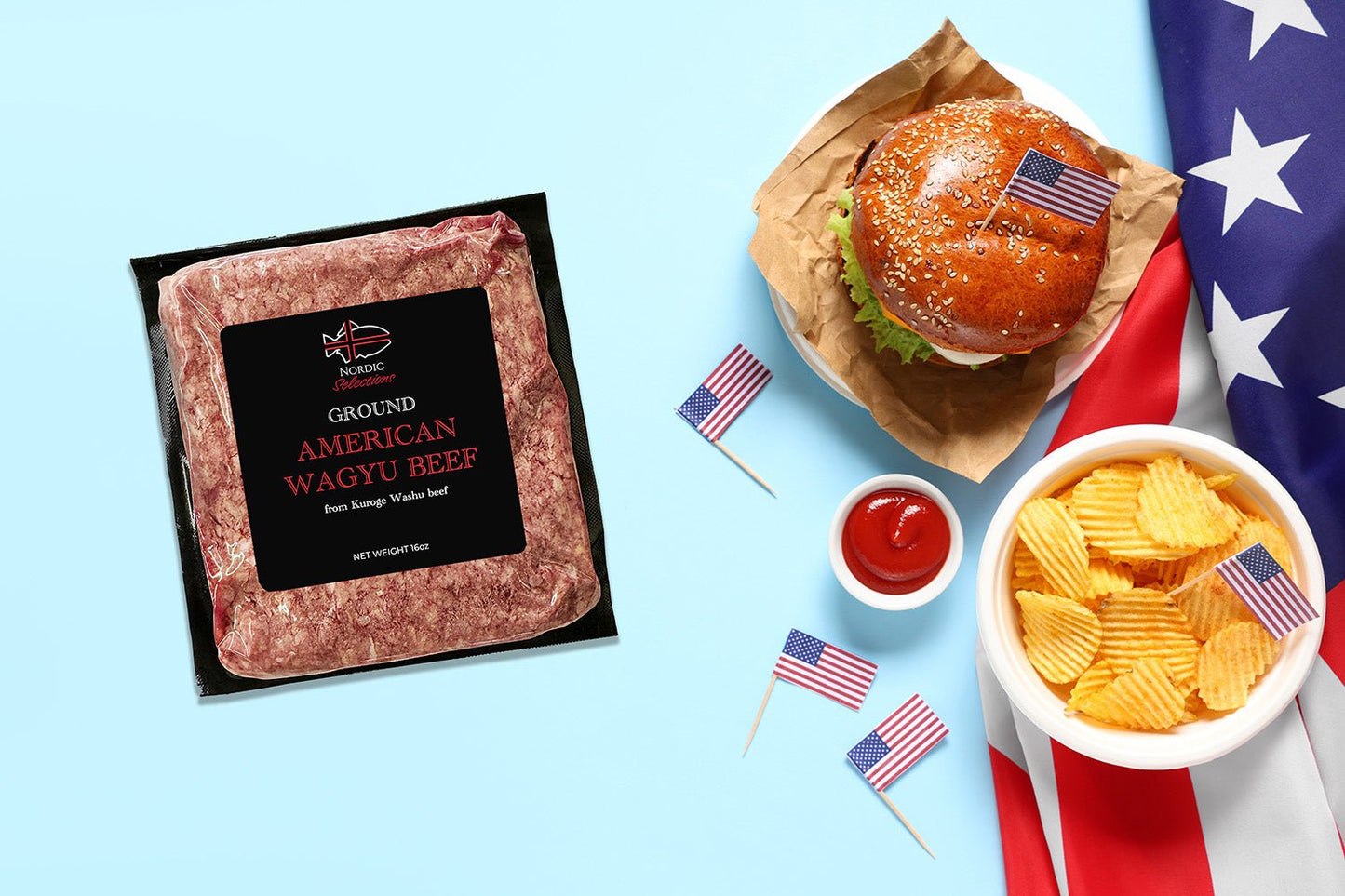 Ground American Wagyu Beef (16oz portion) - Nordic Catch