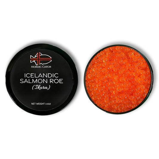 Icelandic Salmon Roe (Ikura) - 3.5oz tub - Nordic Catch