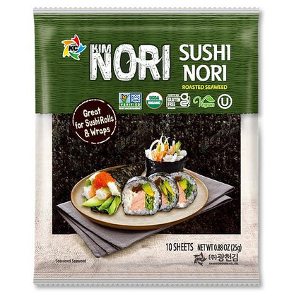 Kimnori - Organic Sushi Nori Roasted Seaweed Sheets - Nordic Catch