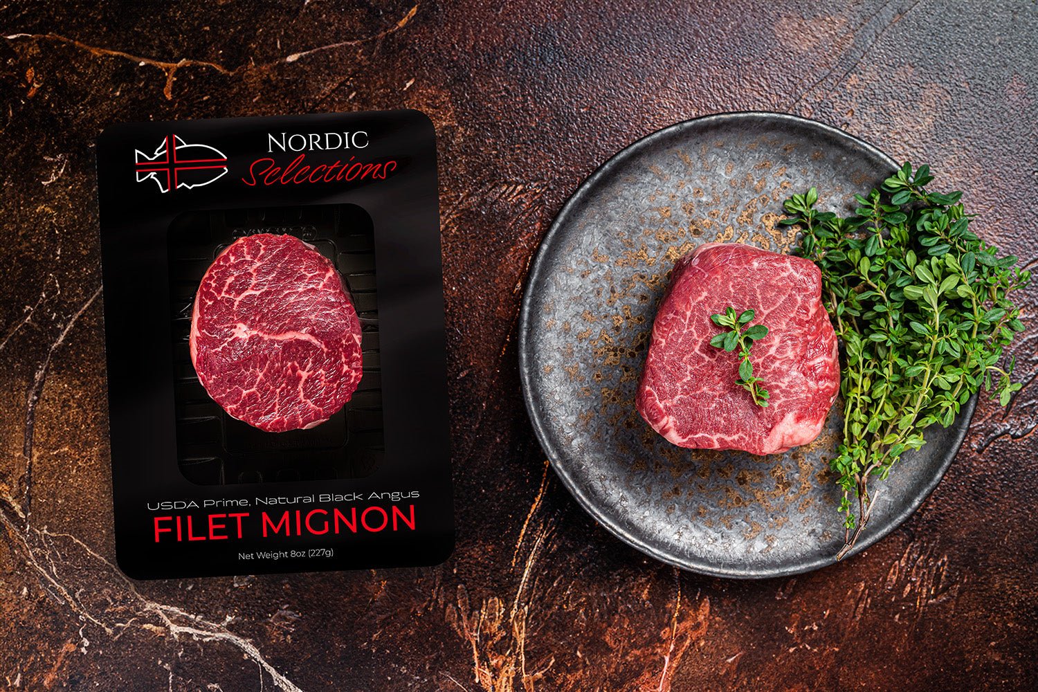 Natural Prime Grass Fed Filet Mignon (8oz portion) - Nordic Catch