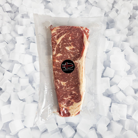 Natural Prime Grass Fed NY Strip Steak, Vacuum Pack - Nordic Catch