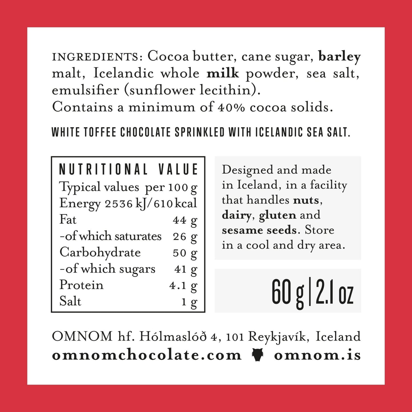 Sea Salted Toffee - Nordic Catch