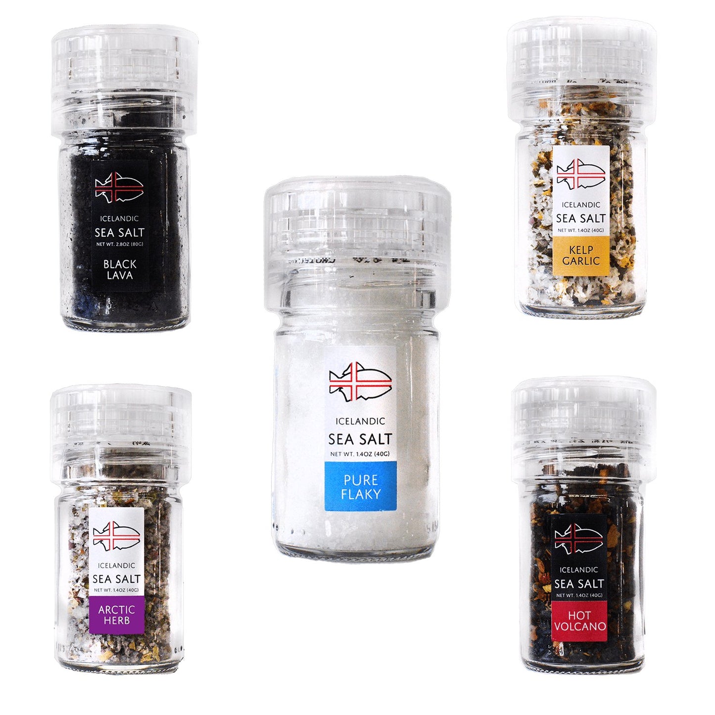 The Original Five, Icelandic Sea Salt Bundle - Nordic Catch