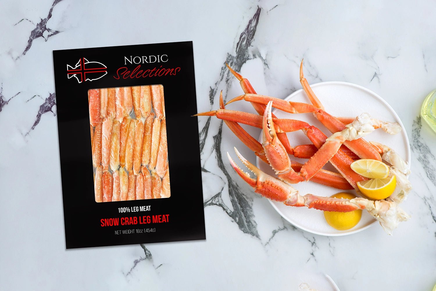 Wild, Arctic Snow Crab Leg Meat (16oz pure leg meat) - Nordic Catch