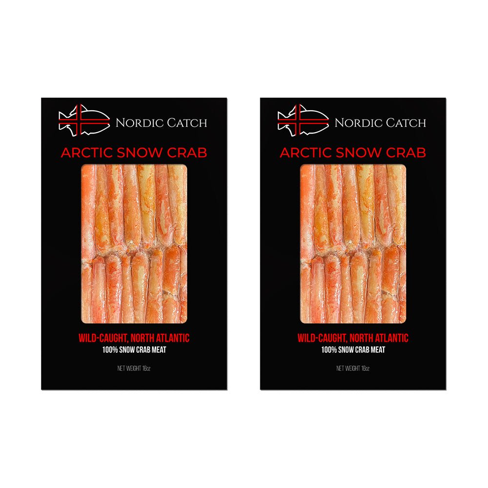 Wild, Arctic Snow Crab Meat from Norway (16oz leg/body meat) (2 pack) - Nordic Catch