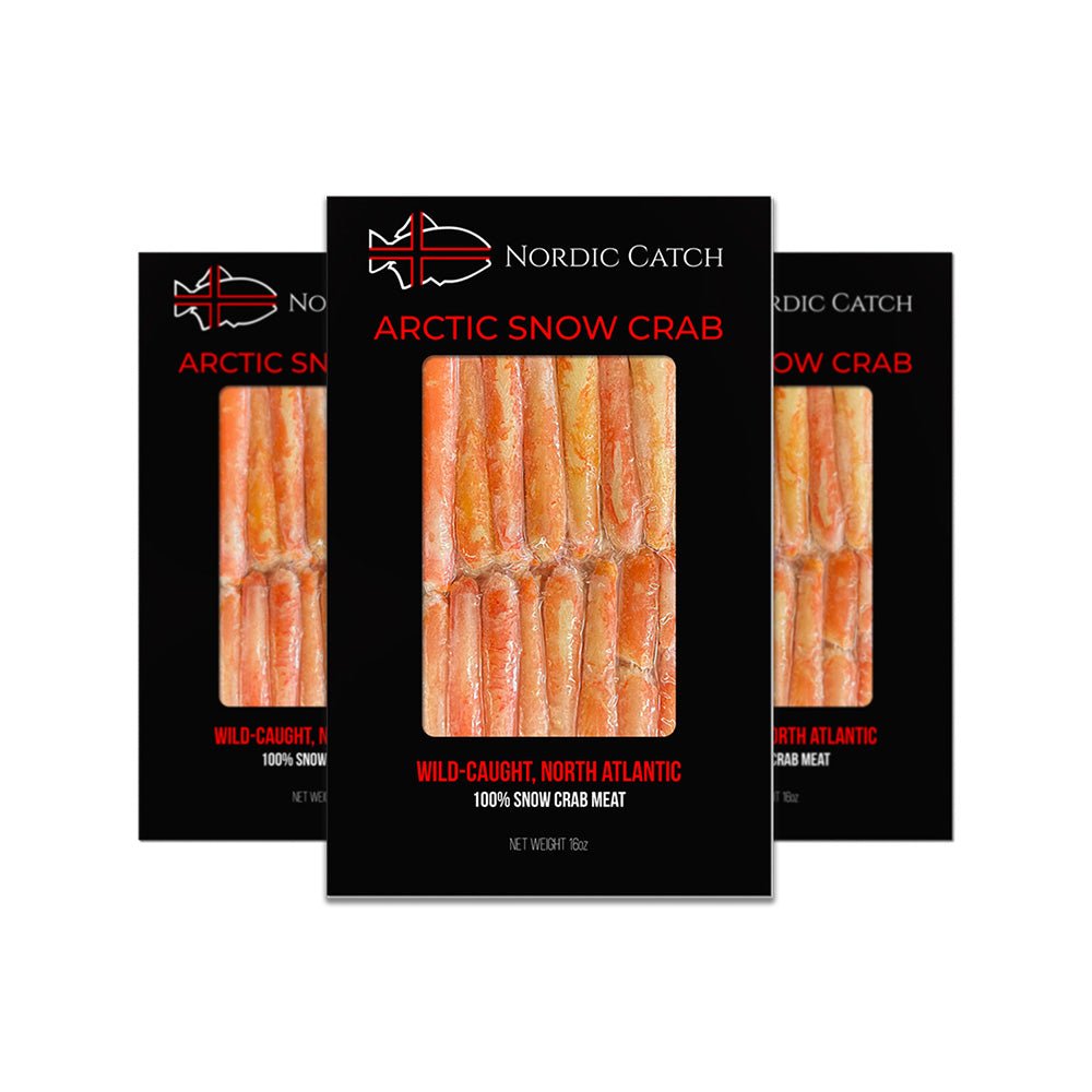 Wild, Arctic Snow Crab Meat from Norway (16oz leg/body meat) (3 pack) - Nordic Catch