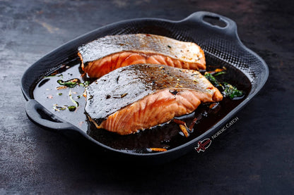 Wild Caught Salmon, Columbia River King, Skin On (6oz portion) - Nordic Catch
