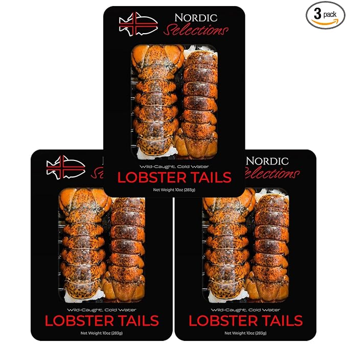 Wild, Cold Water Atlantic Lobster Tails (5 pack) - Nordic Catch