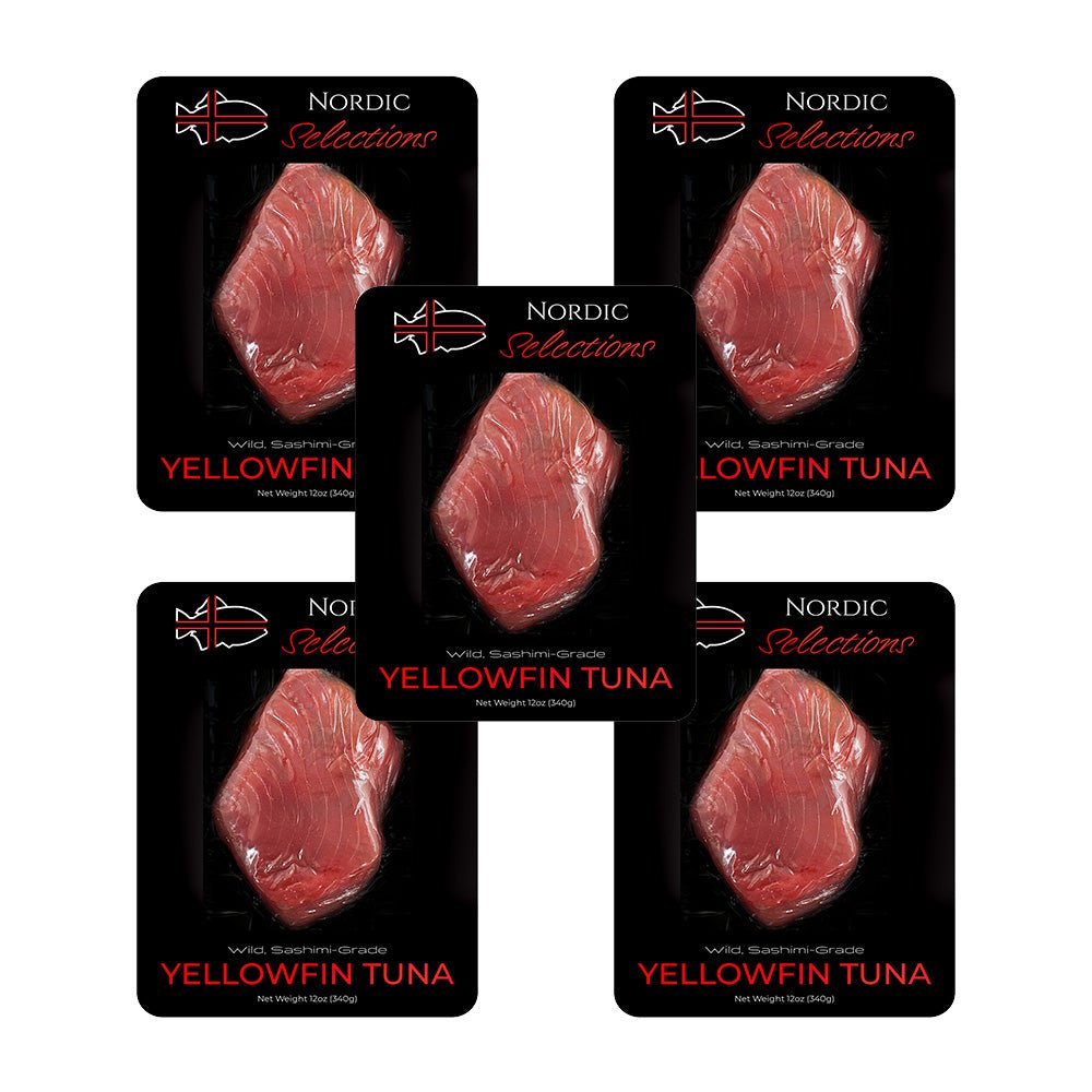 Yellowfin Tuna (Ahi) Steaks - (5 pack) - Nordic Catch