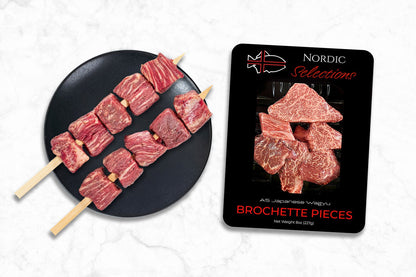 A5 Japanese Wagyu Brochette Pieces | From Filet Mignon (8oz portion) - Nordic Catch