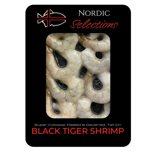 Super Colossal Shrimp, Peeled and Deveined, Tail On (10-12 per LB) - Nordic Catch