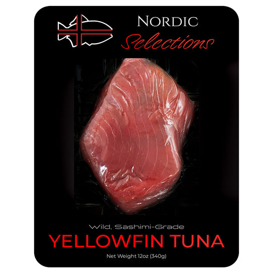 Wild, SashimiGrade Yellowfin Tuna Grade 1, Nationwide Delivery Nordic Catch